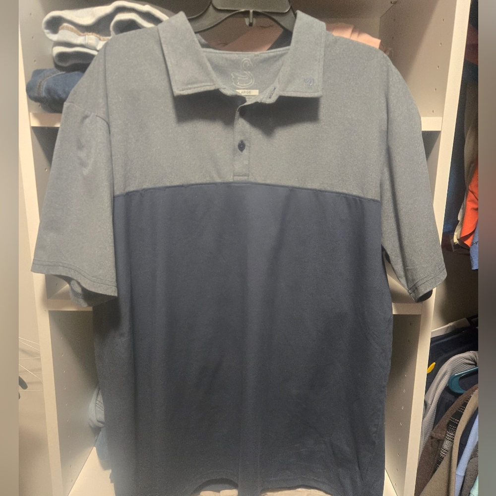 Swannies Men's Polo Shirt - Charcoal and Navy